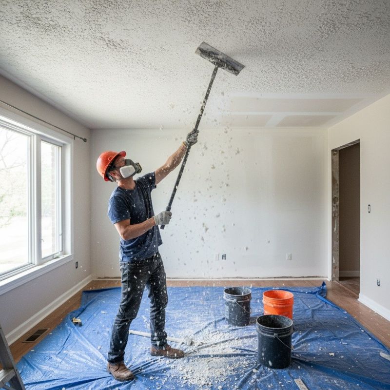 Popcorn Ceiling Removal detail